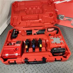 Houston Location - AS-IS Milwaukee Electric Tool - 2674-22P - M18 Short Throw Press Tool Kit W/ Viega PureFlow Jaws - Appears IN GOOD Condition