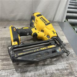 AS-IS DEWALT 20V MAX XR Lithium-Ion Electric Cordless 16-Gauge Angled Finishing Nailer (Tool Only)