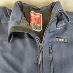 AS-IS Milwaukee M12 Cordless TOUGHSHELL Navy Blue Heated Jacket Kit (X-Large)