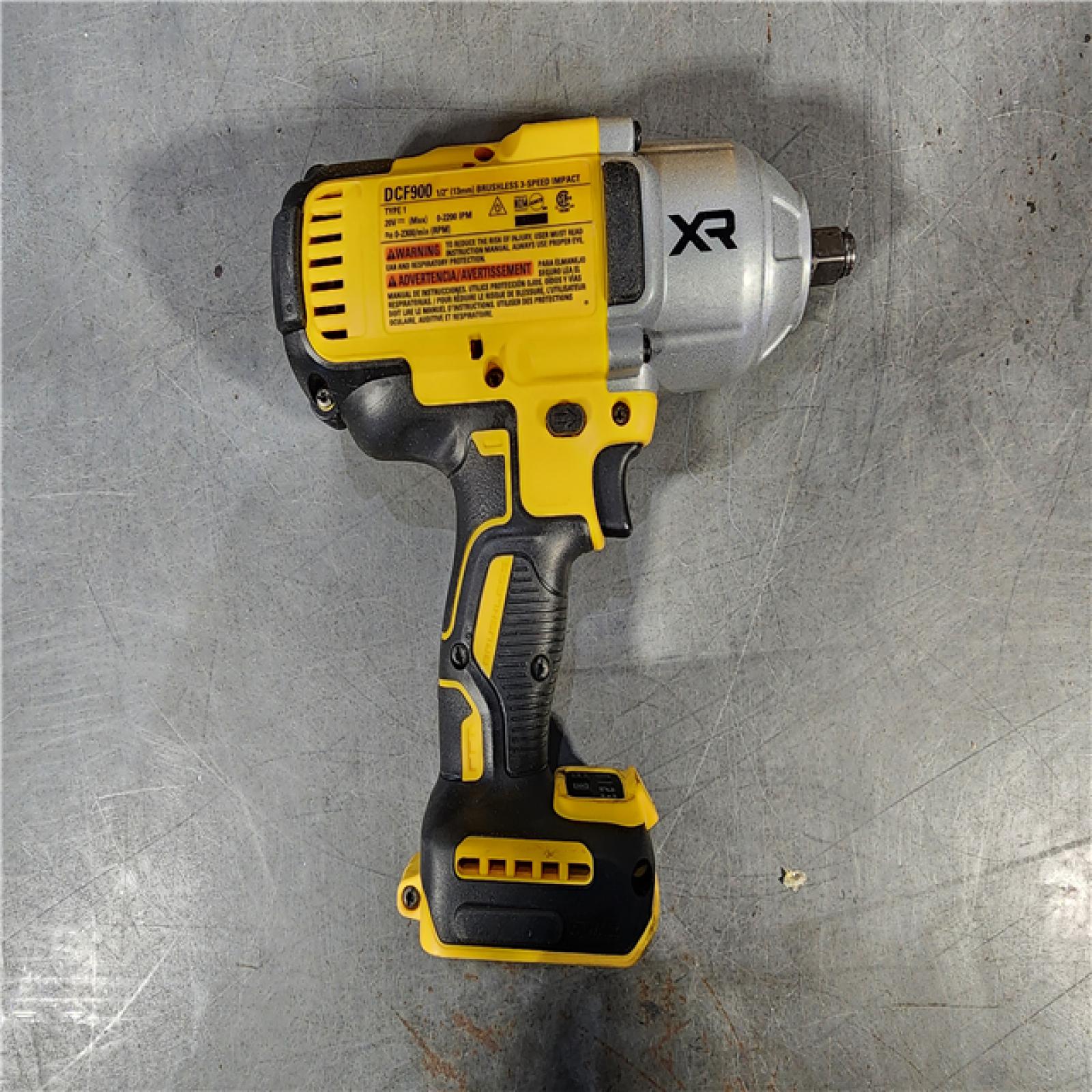 HOUSTON LOCATION - AS-IS DEWALT 20V MAX XR Lithium-Ion Cordless 1/2 High Torque Hog Ring Anvil Impact Wrench (Tool Only)