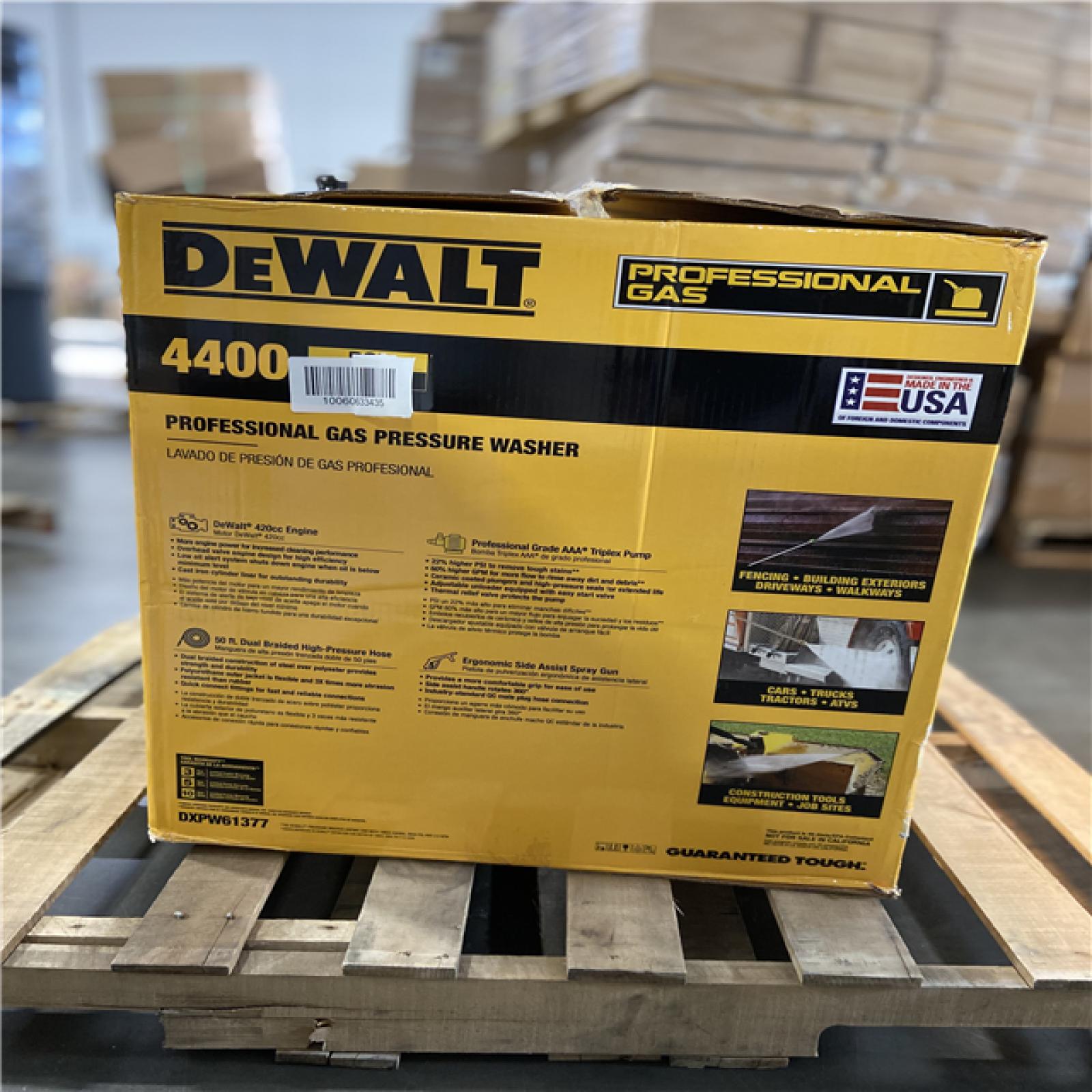 DALLAS LOCATION - DEWALT 4400 PSI 4.0 GPM Cold Water Gas Pressure Washer