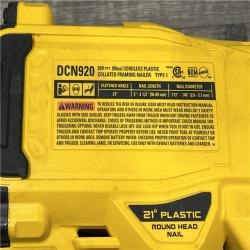 AS-IS DEWALT 20-Volt 21Â° Cordless Framing Nailer (Tool-Only)