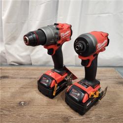 AS-IS Milwaukee M18 FUEL 18V Lithium-Ion Brushless Cordless Hammer Drill and Impact Driver Combo Kit (2-Tool) with 2 Batteries