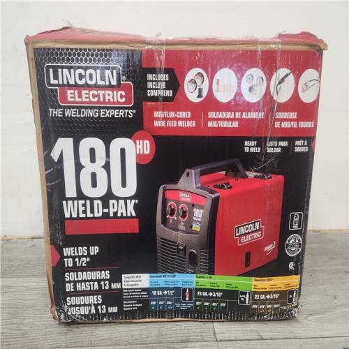 Phoenix Location Lincoln Electric Weld-Pak 180 Amp MIG Flux-Core Wire Feed Welder, 230V, Aluminum Welder with Spool Gun sold separately