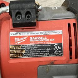 AS-IS Milwaukee M18 Fuel 18V Brushless Super Sawzall Reciprocating Saw 2722-20 (Bare Tool)