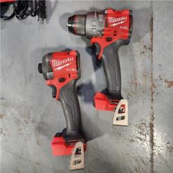 HOUSTON LOCATION - AS-IS Milwaukee M18 FUEL 18V Lithium-Ion Brushless Cordless Hammer Drill and Impact Driver Combo Kit (2-Tool) with 2 Batteries