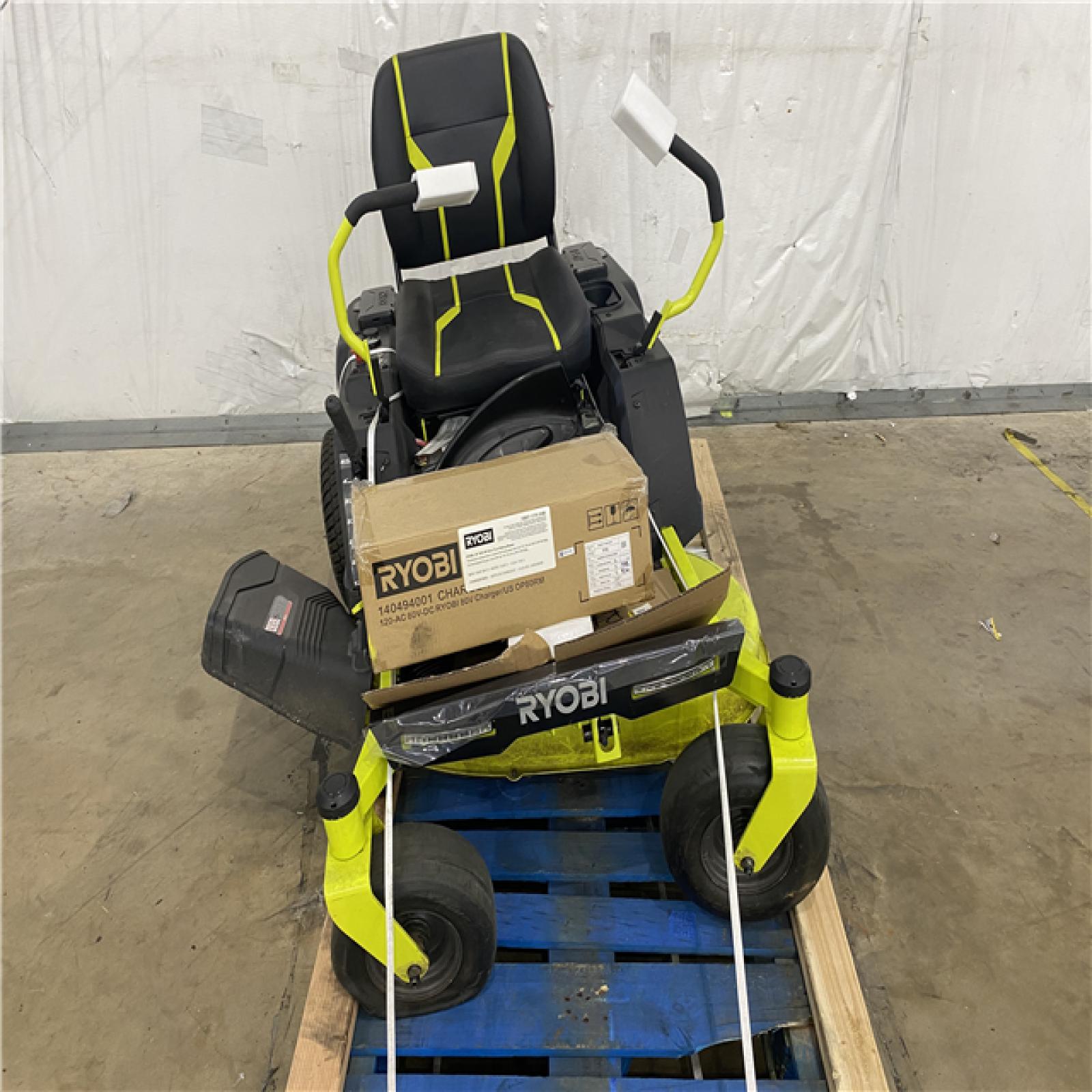 Houston Location - AS-IS Ryobi ZT480ex 42 in. Brushless Electric Zero Turn Riding Mower