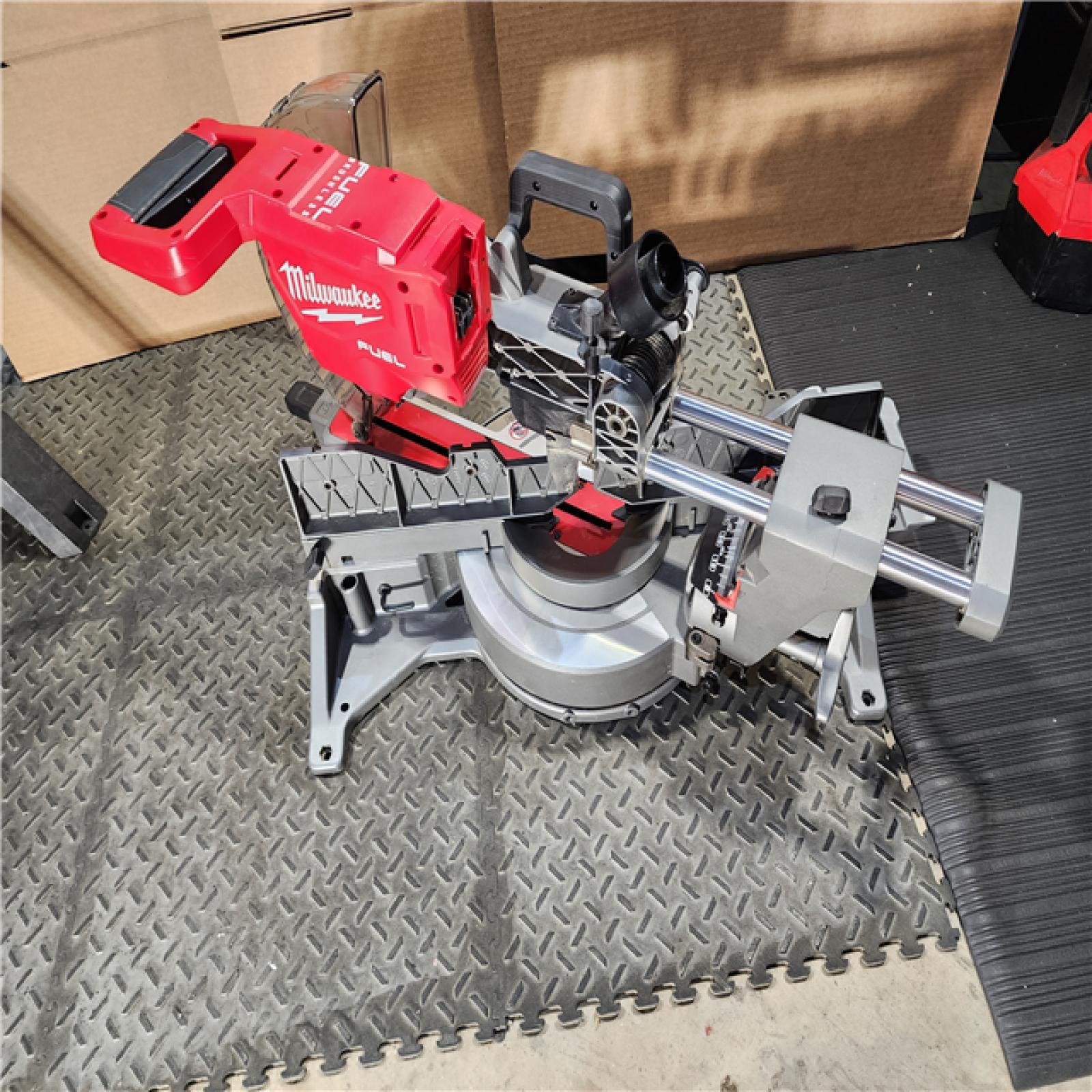 HOUSTON LOCATION - AS-IS M18 FUEL 18V Lithium-Ion Brushless Cordless 12 in. Dual Bevel Sliding Compound Miter Saw (Tool-Only)