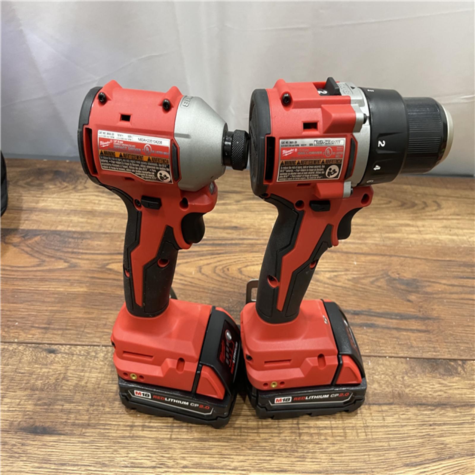 AS-IS Milwaukee M18 18V Lithium-Ion Brushless Cordless Compact Drill/Impact Combo Kit (2-Tool)