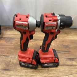 AS-IS Milwaukee M18 18V Lithium-Ion Brushless Cordless Compact Drill/Impact Combo Kit (2-Tool)