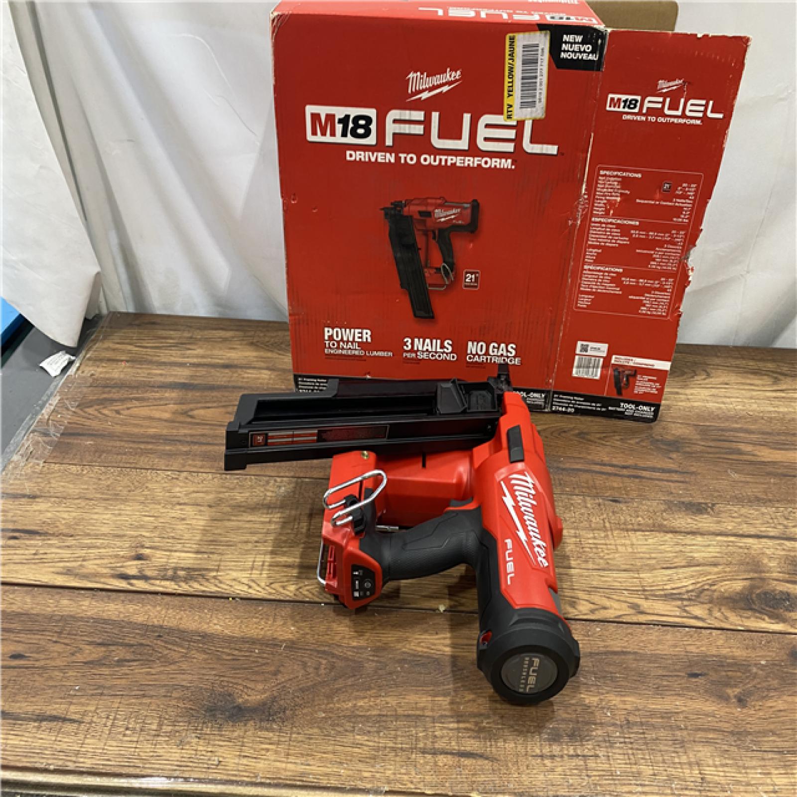 AS IS Milwaukee 2744-20 M18 FUEL 21-Degree Cordless Framing Nailer (Tool Only)