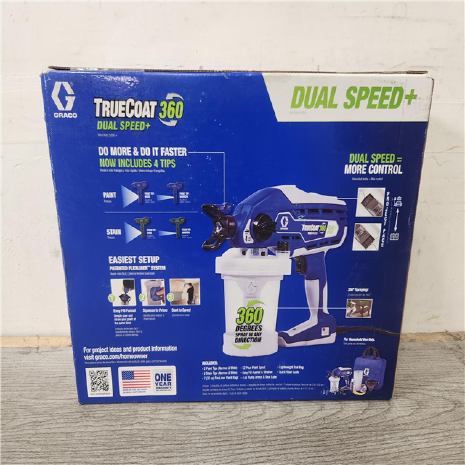 Phoenix Location NEW Graco TrueCoat 360 Variable Speed Handheld Airless Paint Sprayer