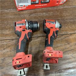 AS-IS M18 18V Lithium-Ion Brushless Cordless Compact Drill/Impact Combo Kit (2-Tool) W/(2) 2.0 Ah Batteries, Charger & Bag