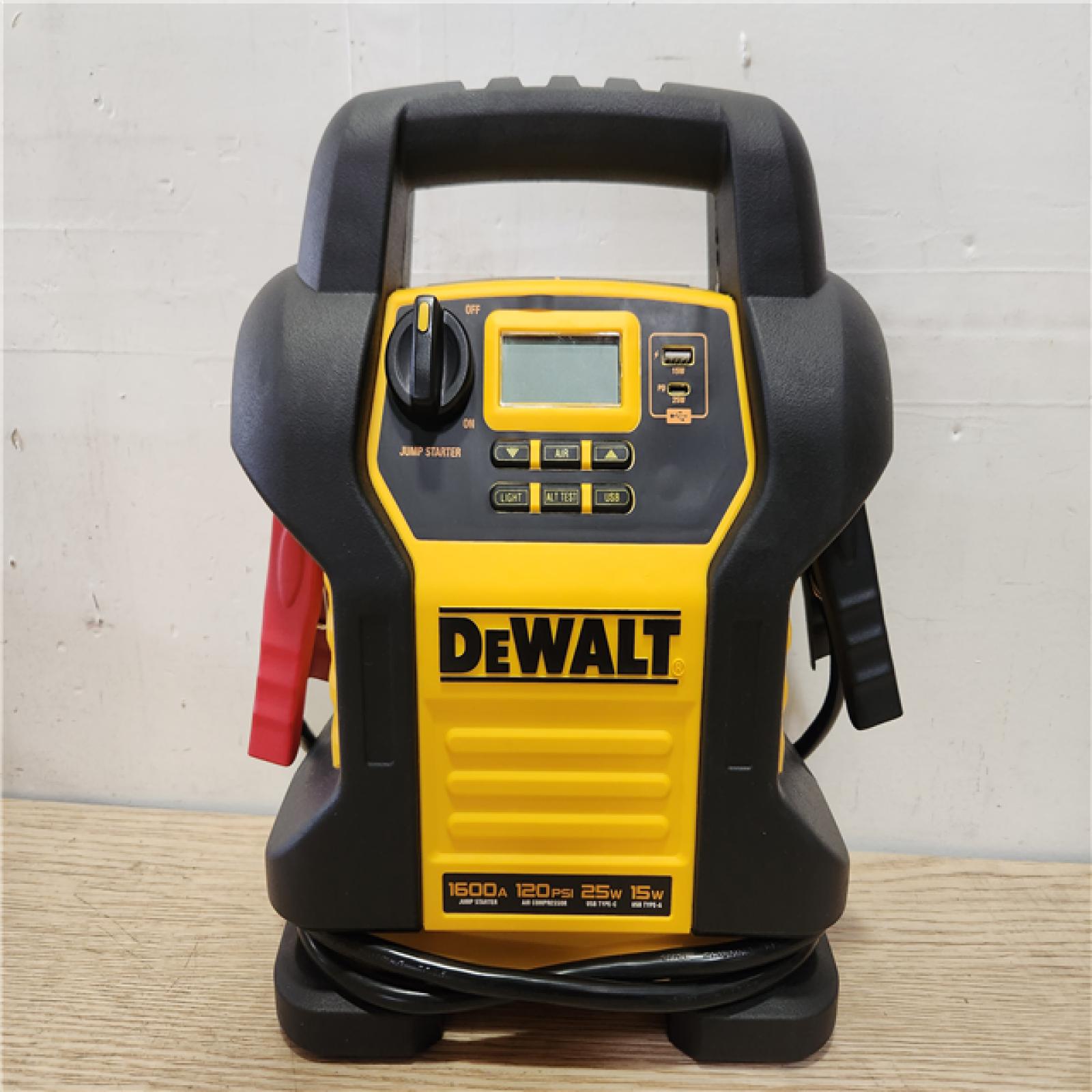 Phoenix Location DEWALT 1600 Peak Amp Jump Starter with Digital Compressor and USB Power Bank