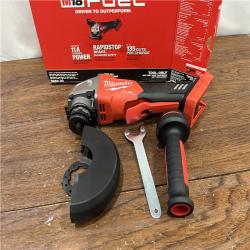 AS-ISMilwaukee 2880-20 M18 FUEL 18-Volt Lithium-Ion Brushless Cordless 4-1/2 in./5 in. Grinder W/Paddle Switch (Tool-Only)