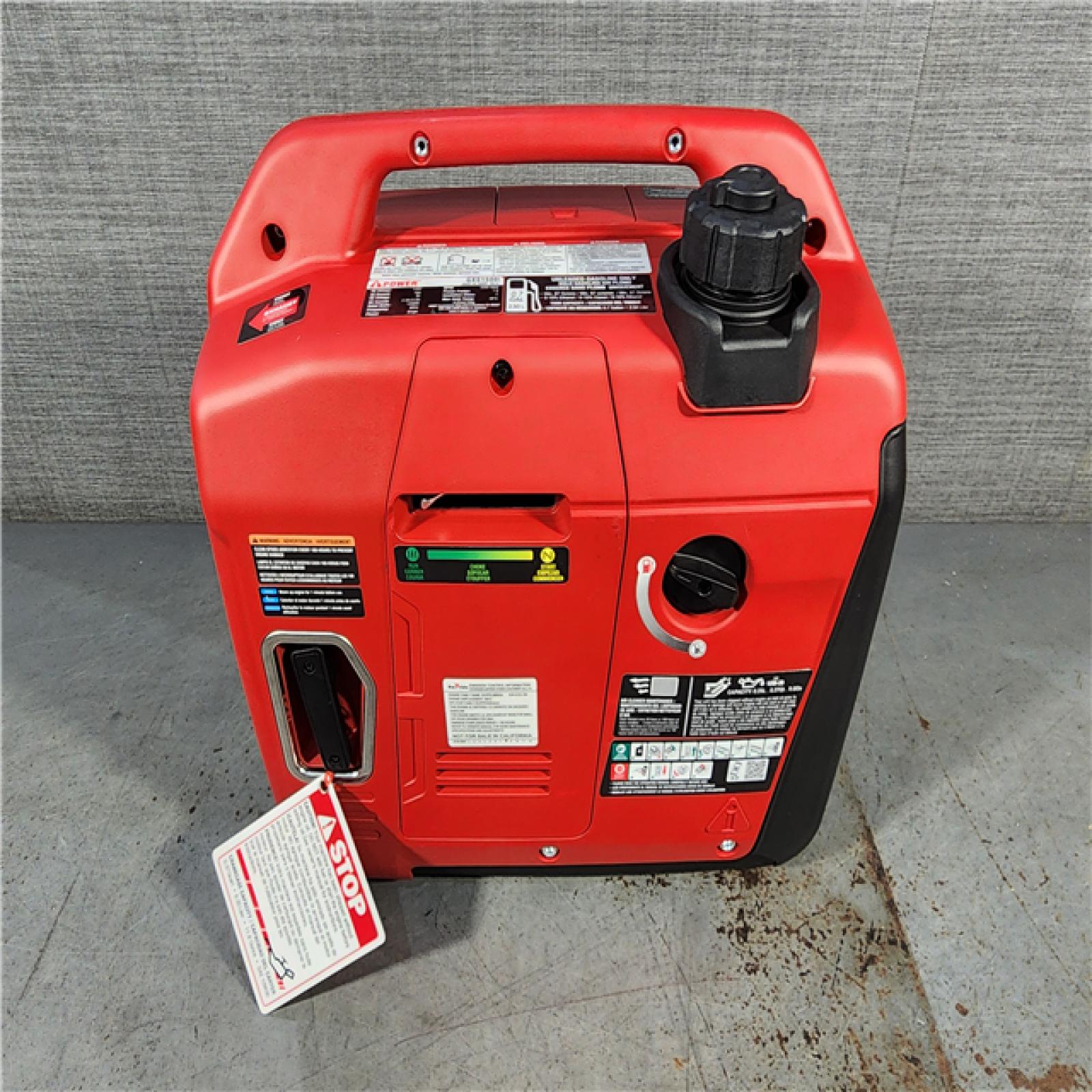 HOUSTON LOCATION - AS-IS (APPEARS LIKE NEW) 1500-Watt Recoil Start Gasoline Powered Ultra-Light Inverter Generator with 60cc OHV Engine and CO Sensor Shutdown