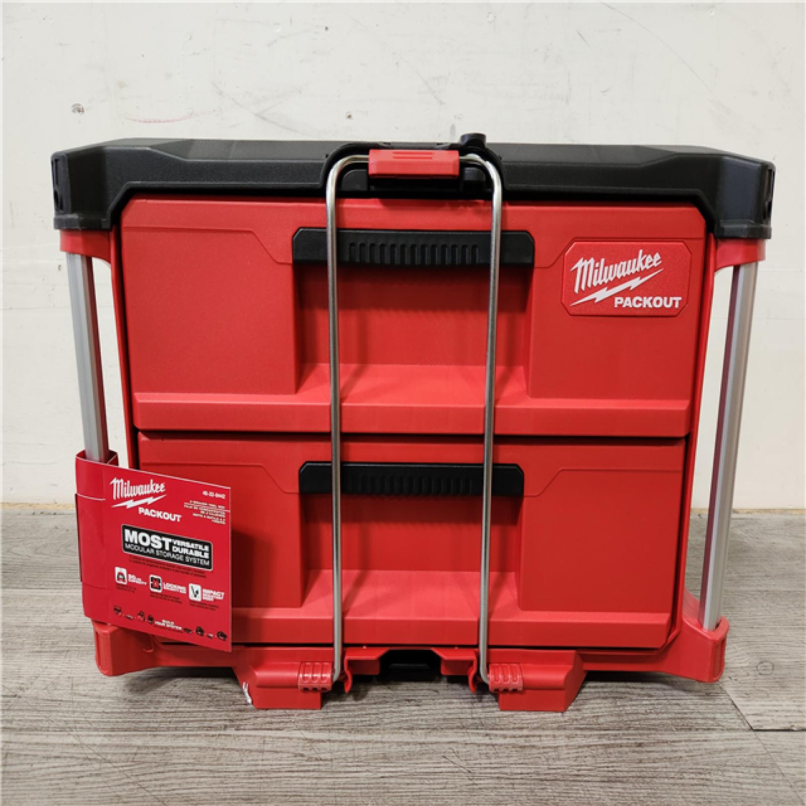 Phoenix Location NEW Milwaukee PACKOUT 22 in. 2-Drawer Tool Box with Metal Reinforced Corners