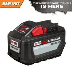 NEW! - Milwaukee M18 REDLITHIUM FORGE High Output 12.0Ah Battery Pack