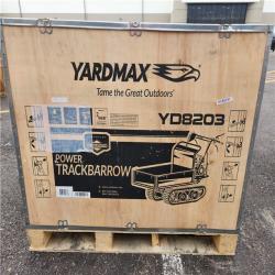 Phoenix Location NEW YARDMAX YD8203 Track Barrow - Flatbed, 660lb. Capacity, Briggs CR950, 6.5 hp, 208cc