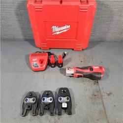 HOUSTON LOCATION - AS-IS Milwaukee M12 Force Logic Press Tool 1/2 in. to 1 in. Kit