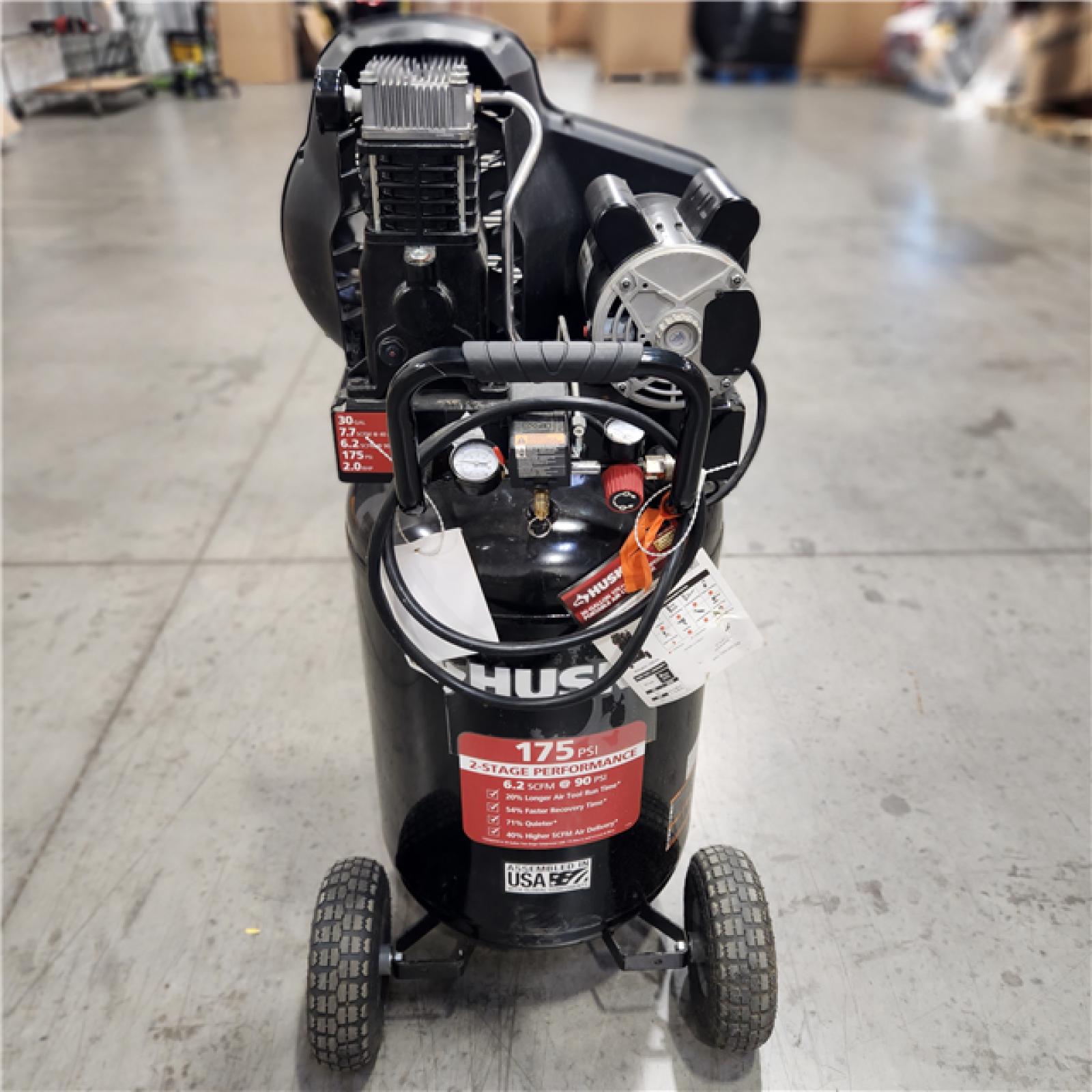 Husky air compressor 30 on sale gallon 175 psi