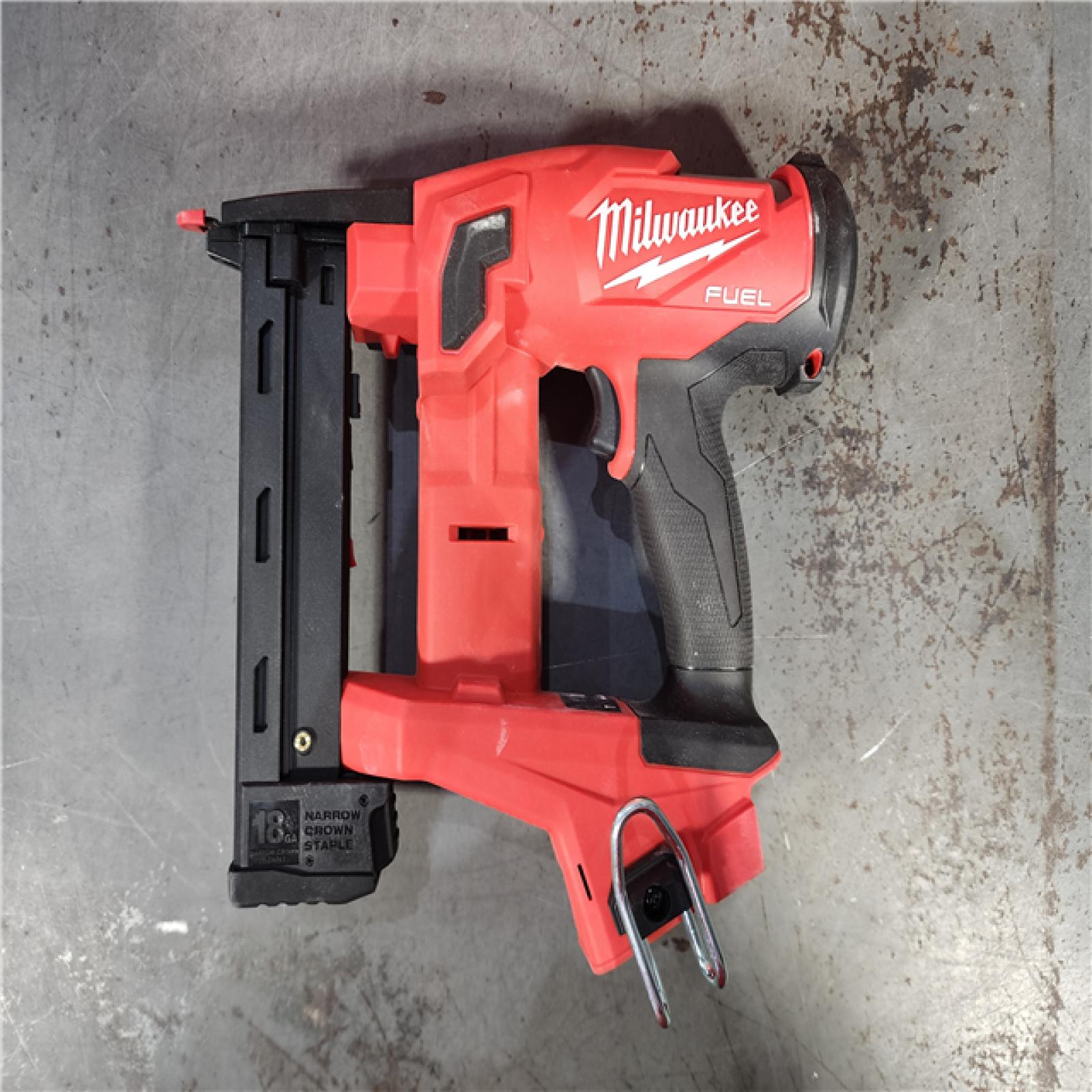 HOUSTON LOCATION - AS-IS M18 FUEL 18-Volt Lithium-Ion Brushless Cordless 18-Gauge 1/4 in. Narrow Crown Stapler (Tool-Only)