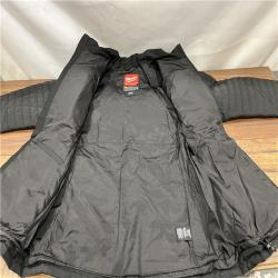 AS IS Milwaukee M12 12V Womens Heated Axis Jacket with Battery, Black, Size Medium - F102B-21M