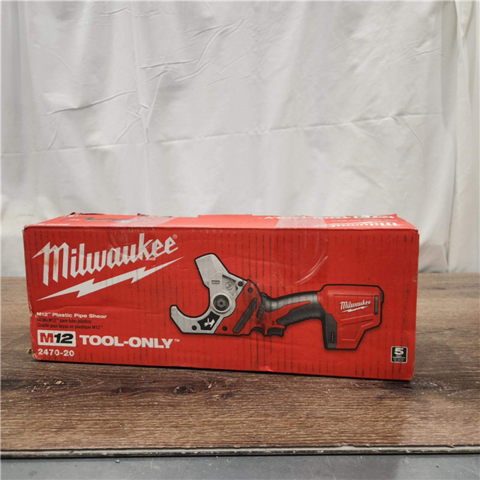 AS-IS Milwaukee M12 12-Volt Lithium-Ion Cordless PVC Pipe Shear (Tool-Only)