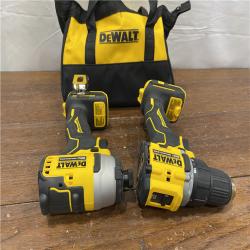 AS-ISDEWALT ATOMIC 20-Volt MAX Lithium-Ion Cordless Combo Kit (2-Tool) with (2) 2.0Ah Batteries, Charger and Bag