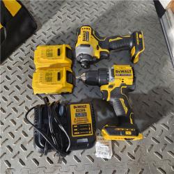 Houston location AS-IS ATOMIC 20-Volt MAX Lithium-Ion Cordless Combo Kit (2-Tool) with (2) 2.0Ah Batteries, Charger and Bag