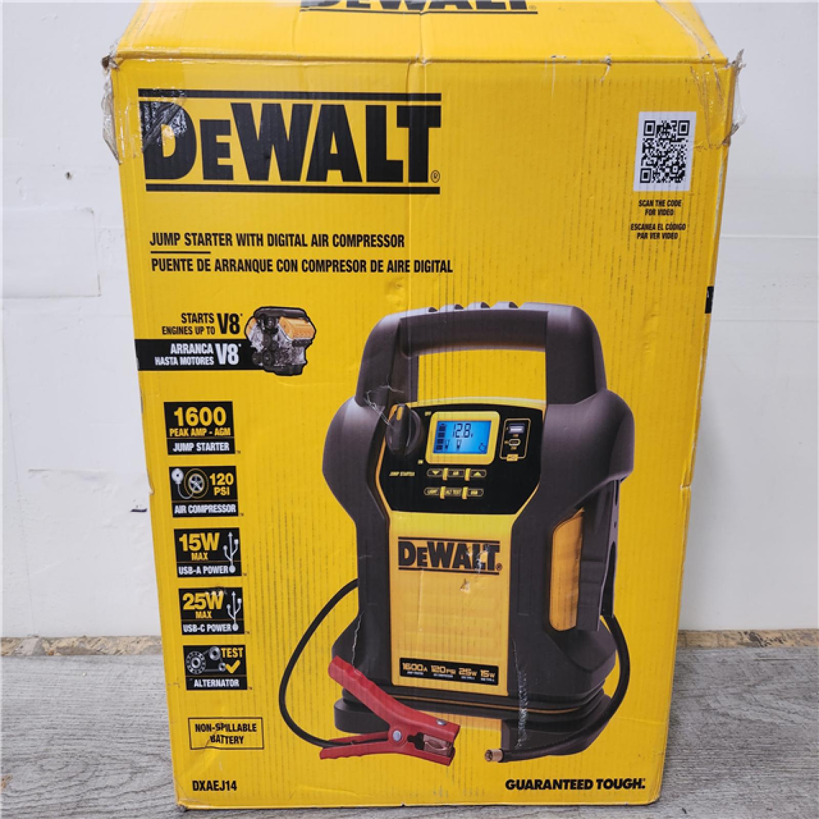 Phoenix Location DEWALT 1600 Peak Amp Jump Starter with Digital Compressor and USB Power Bank