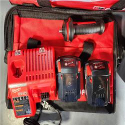 HOUSTON LOCATION - AS-IS (APPEARS LIKE NEW) Milwaukee M18 FUEL 18V Lithium-Ion Brushless Cordless Combo Kit with Two 5.0 Ah Batteries  1 Charger  2 Tool Bags (7-Tool)