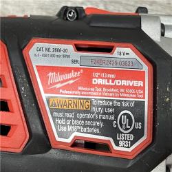 AS-IS Milwaukee M18 18V Cordless Brushed 2 Tool Drill/Driver and Impact Driver Kit