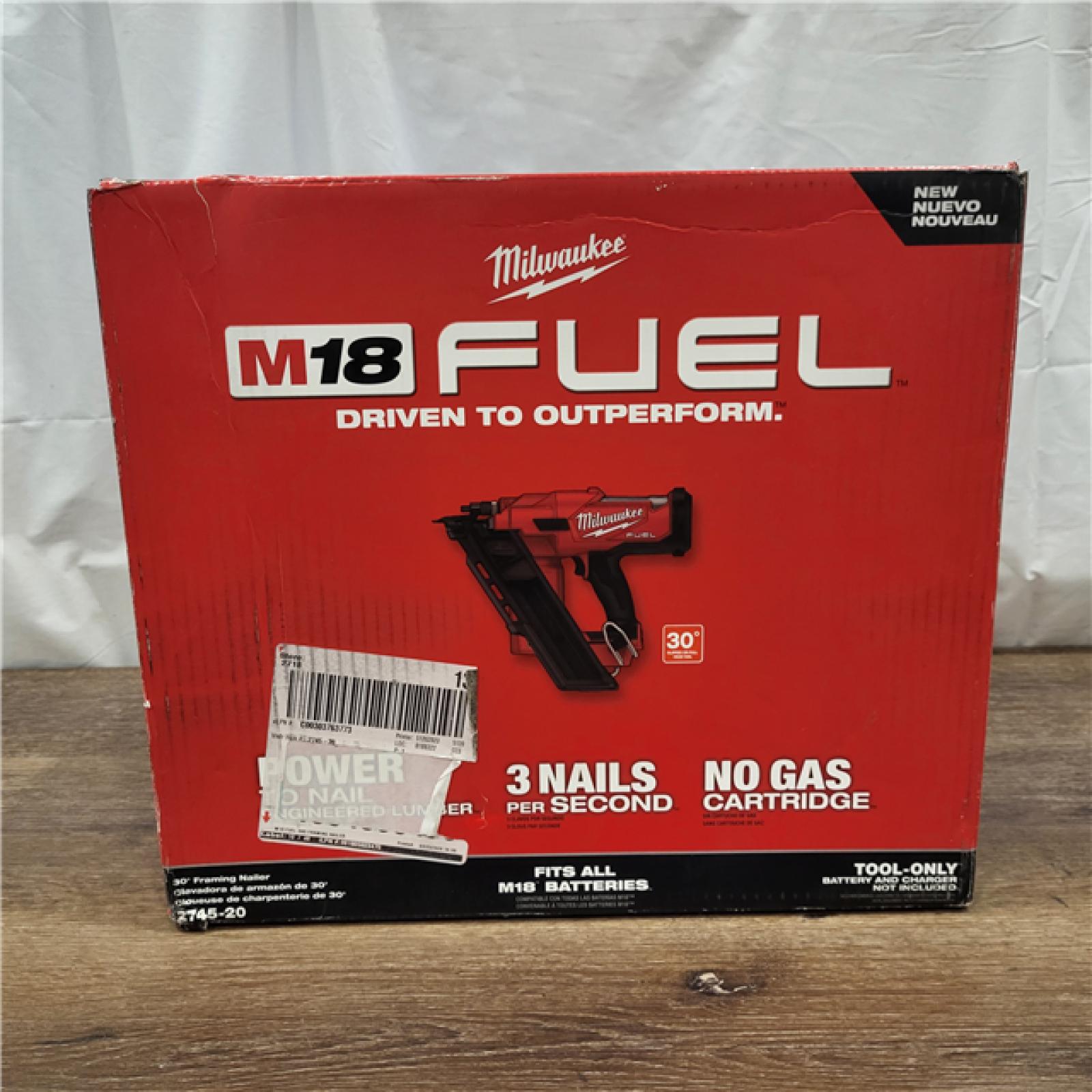 AS-IS M18 FUEL 3-1/2 in. 18-Volt 30-Degree Lithium-Ion Brushless Cordless Framing Nailer (Tool-Only)