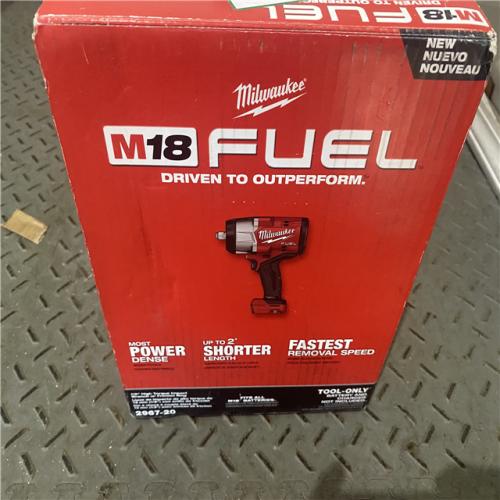 Houston location AS-IS MILWAUKEE M18 FUEL 18V Lithium-Ion Brushless Cordless 1/2 in. Impact Wrench with Friction Ring (Tool-Only)