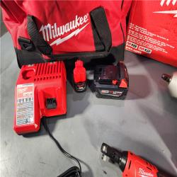 HOUSTON LOCATION - AS-IS M12/M18 12/18V Lithium-Ion Cordless 3/8 in. Ratchet and 1/2 in. High Torque Impact Wrench with Friction Ring Combo Kit