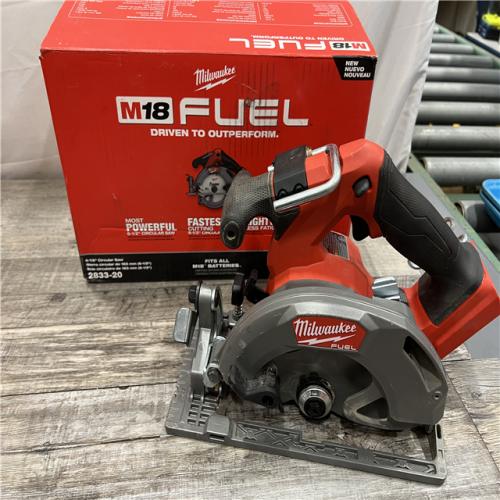 AS-IS MILWAUKEE M18 FUEL 18V Lithium-Ion Brushless Cordless 6-1/2 in. Circular Saw (Tool-Only)