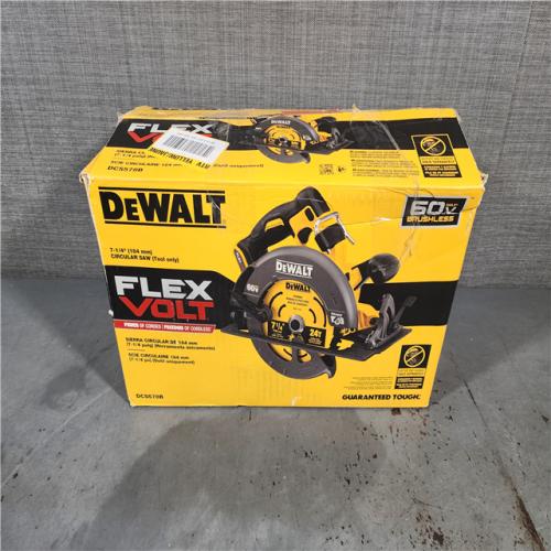 HOUSTON LOCATION - AS-IS DeWALT Flexvolt Max 7-1/4  60V Brushless Circular Saw DCS578B (Bare Tool)