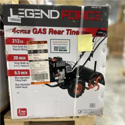 DALLAS LOCATION - Legend Force 20 in. 212 cc Gas Rear Tine Tiller, Forward/Reverse (6.5 IN MAX DEPTH)