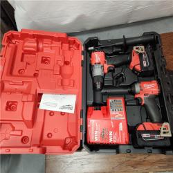 AS-IS Milwaukee M18â„¢ FUELâ„¢ 2-Tool Hammer Drill/Impact Driver Combo Kit - by International Tool