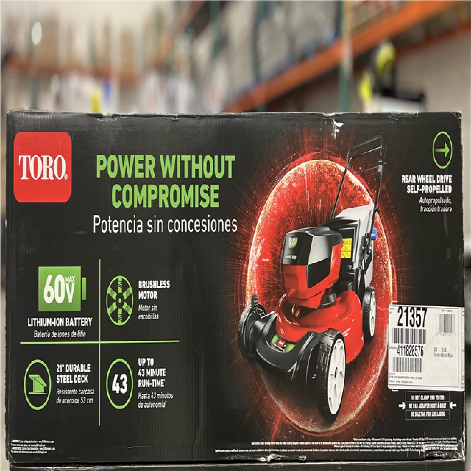 Dallas Location New Toro 60v Max 21 In 53cm Recycler® Self Propel Wsmartstow® Lawn Mower 4370