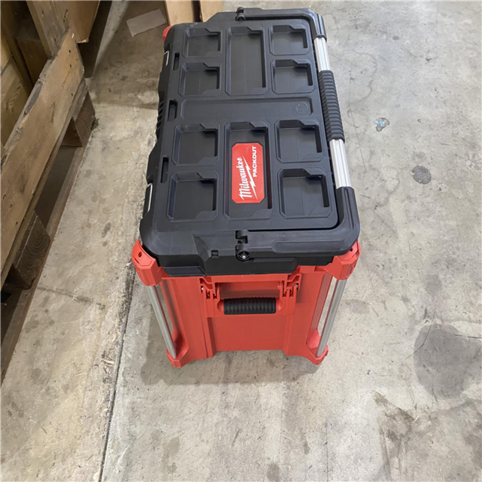 Houston location AS-IS Milwaukee 2831-21 M18 FUEL 18-Volt Lithium-Ion Brushless Cordless 6-1/2 in. Plunge Track Saw PACKOUT Kit with One 6.0 Ah Battery