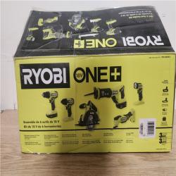 Phoenix Location RYOBI RYOBI ONE+ 18V Cordless 6-Tool Combo Kit with 1.5 Ah Battery, 4.0 Ah Battery, and Charger