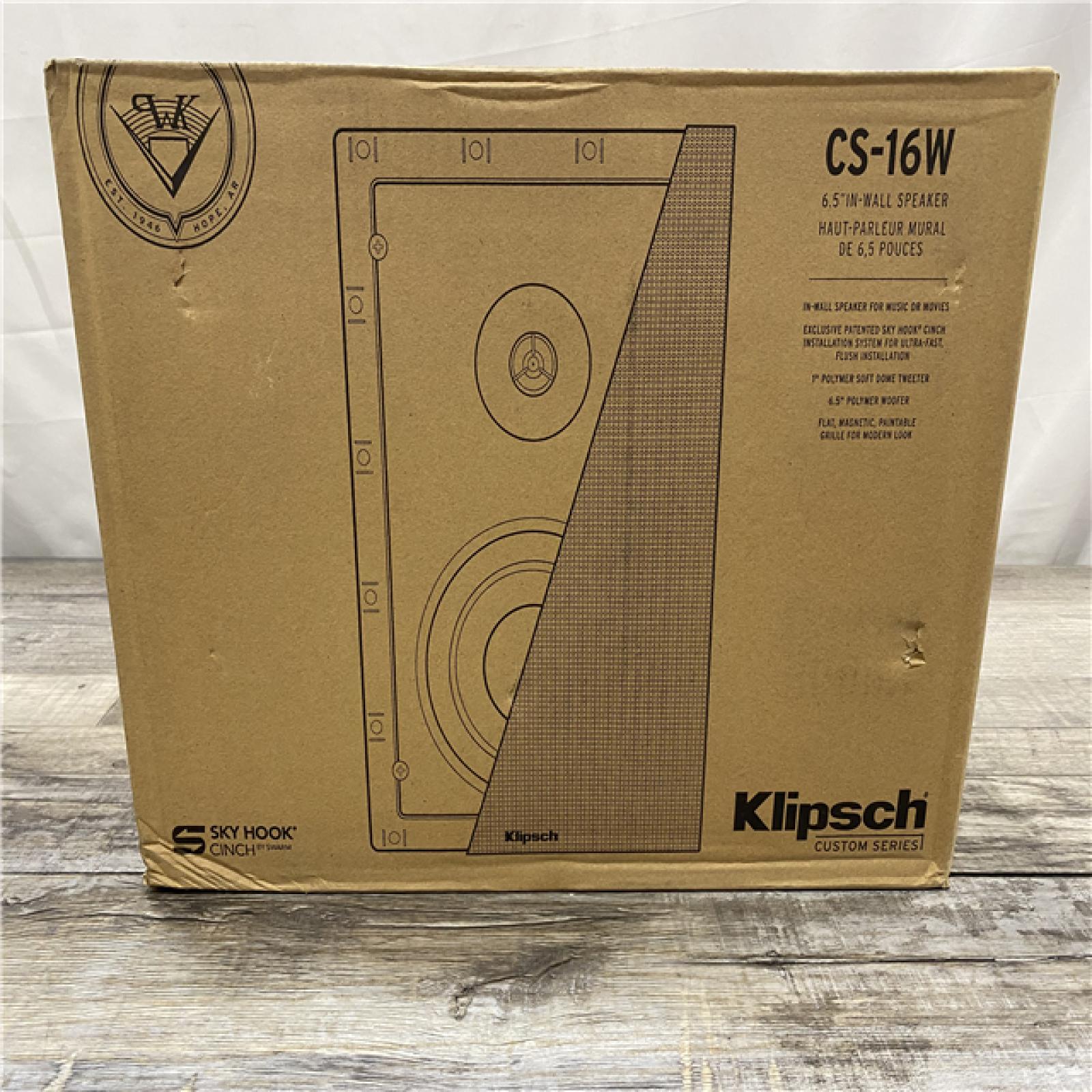 NEW! Klipsch CS-16W In Wall Speaker