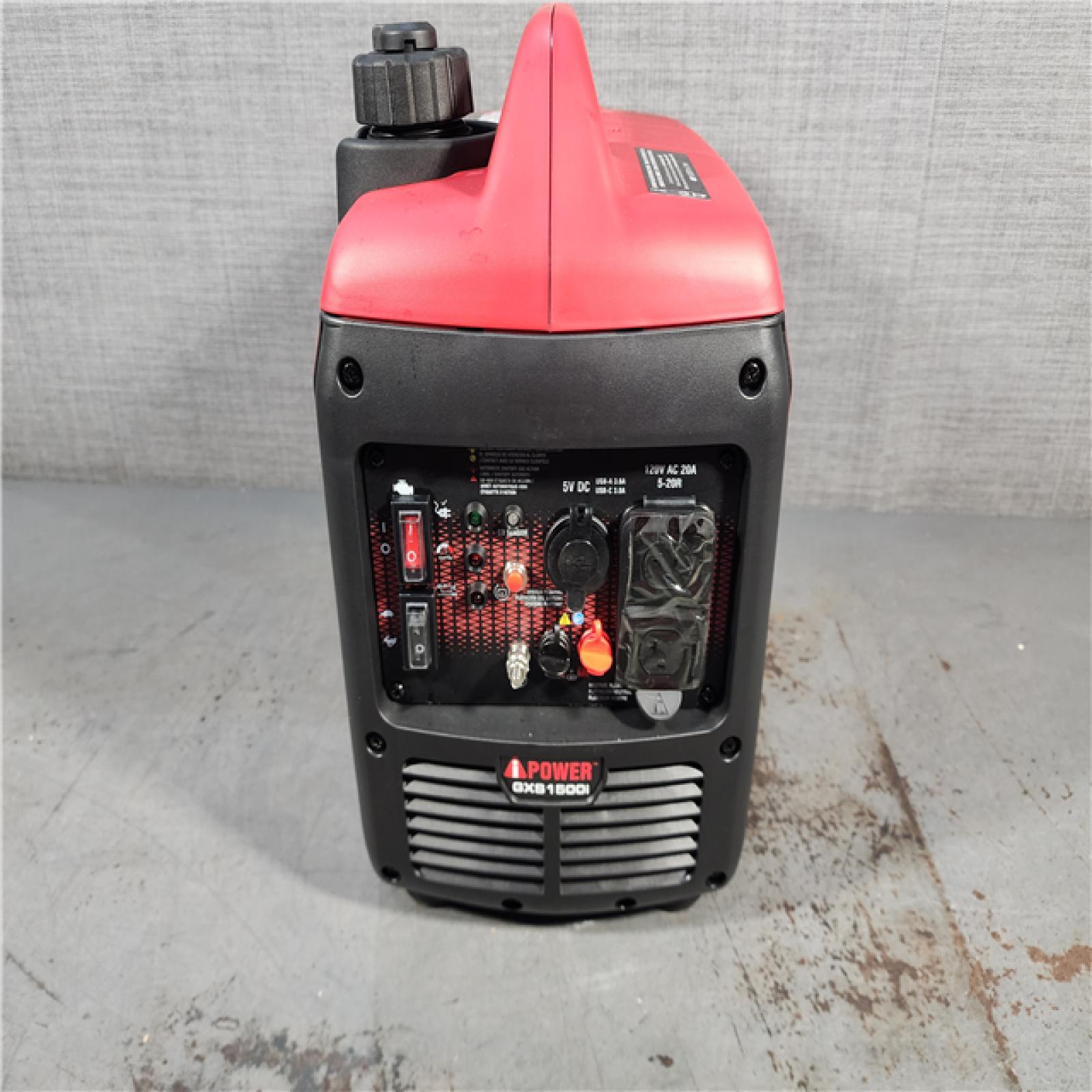 HOUSTON LOCATION - AS-IS iPOWER 1500-Watt Recoil Start Gasoline Powered Ultra-Light Inverter Generator with 60cc OHV Engine and CO Sensor Shutdown