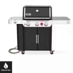 DALLAS LOCATION -  Weber Genesis E-335 3-Burner Natural Gas Grill in Black with Side Burner