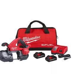 NEW! - Milwaukee M18 FUEL 18V Lithium-Ion Brushless Cordless Compact Bandsaw Kit with Two 3.0 Ah High Output Batteries