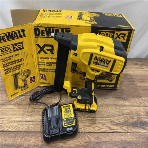 AS IS in Box DEWALT DCN681D1 20V 18Ga Stapler Kit