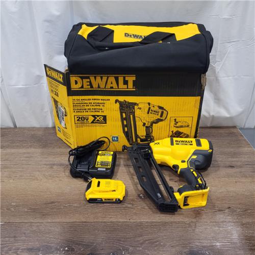 AS-IS DeWalt DCN660D1 20V 16 Gauge Cordless Angled Finish Nailer Kit W/ 2Ah Battery