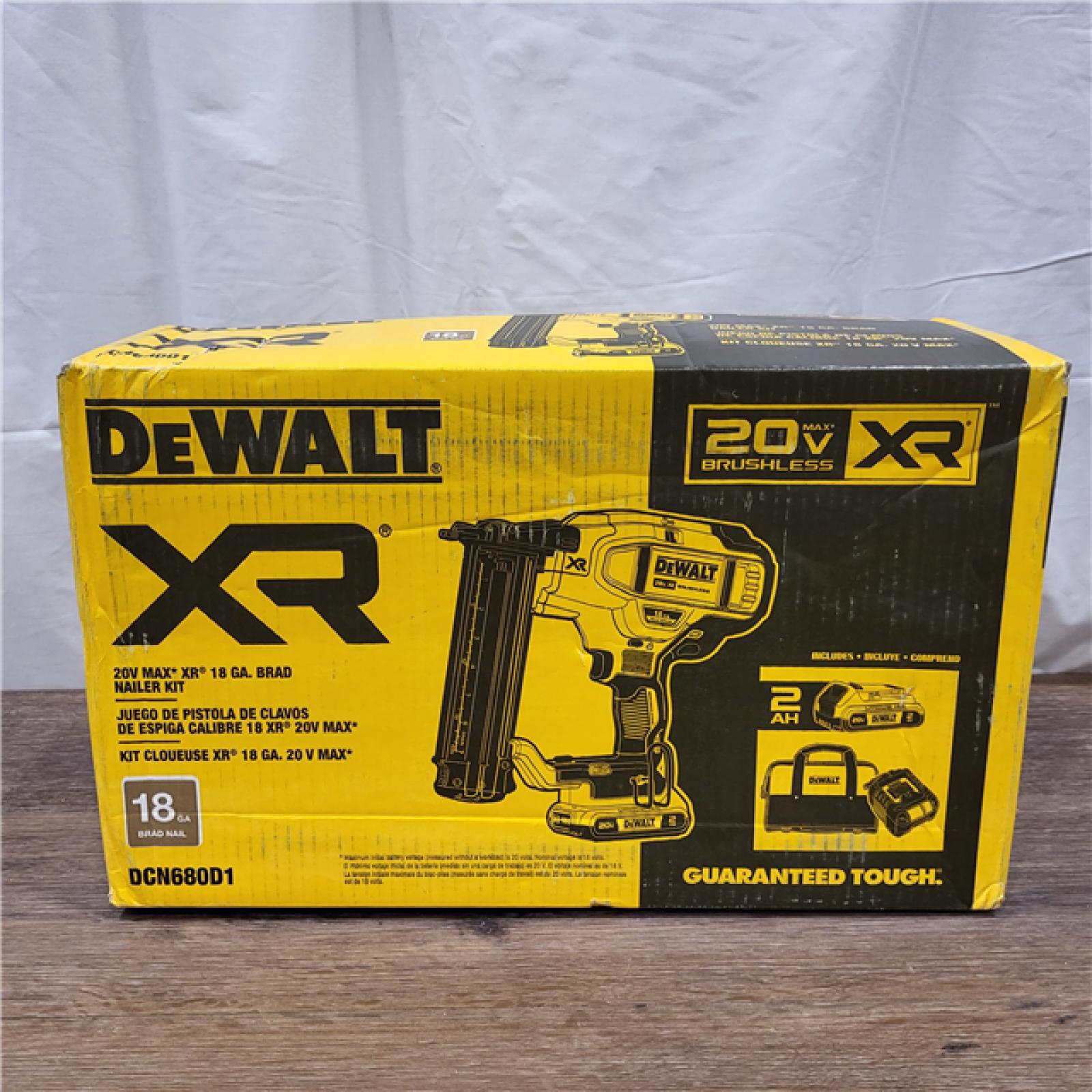 AS-IS DEWALT 20V MAX XR 18 Gauge Brad Nailer Kit